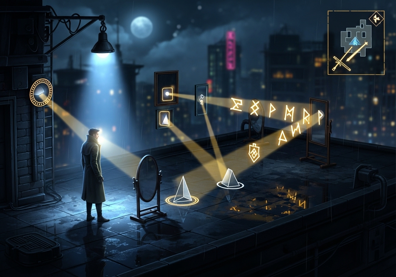 Puzzle de manipulação de luz